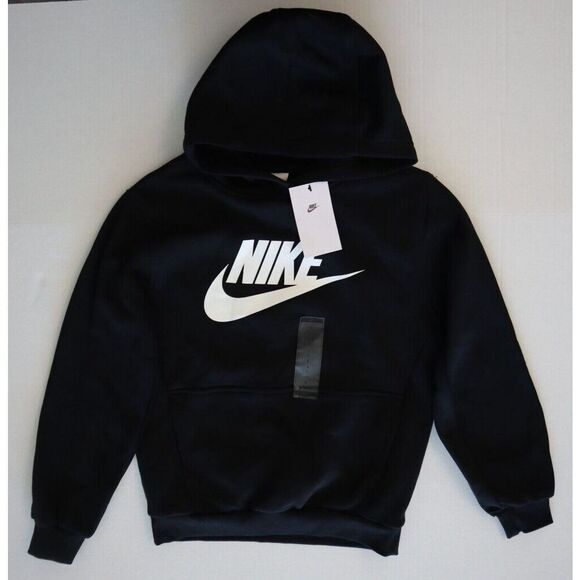 Nike FD2988-010 Big Kids' Sz L Black Sportswear Club Fleece Hoodie - Picture 6 of 7